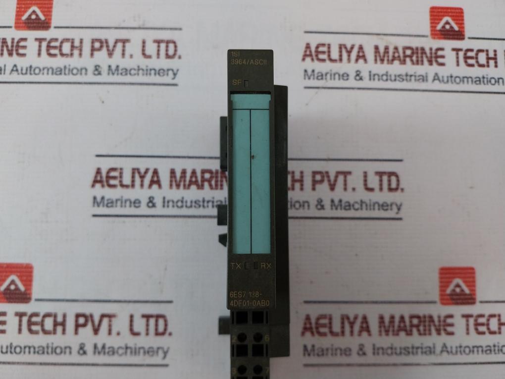 Siemens Simatic S7 6Es7 138-4Df01-0Ab0 Electronic Module 3964/Ascii S C-w9U57403