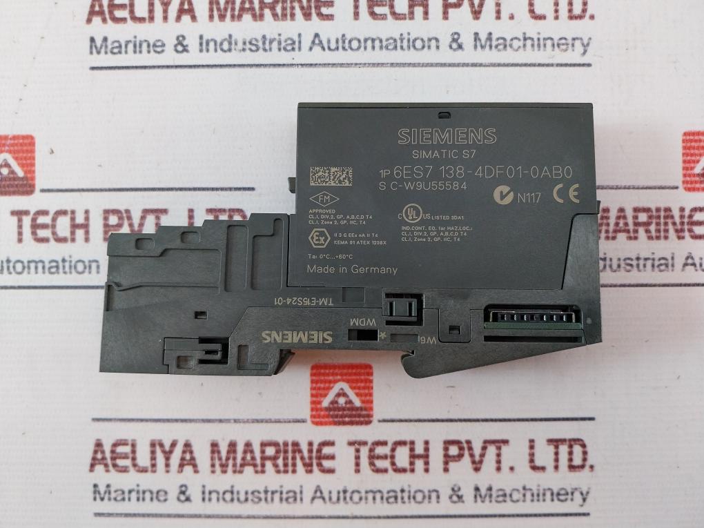 Siemens Simatic S7 6Es7 138-4Df01-0Ab0 Electronic Module Tm-e15S24-01