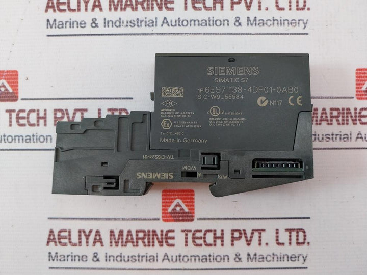 Siemens Simatic S7 6Es7 138-4Df01-0Ab0 Electronic Module Tm-e15S24-01