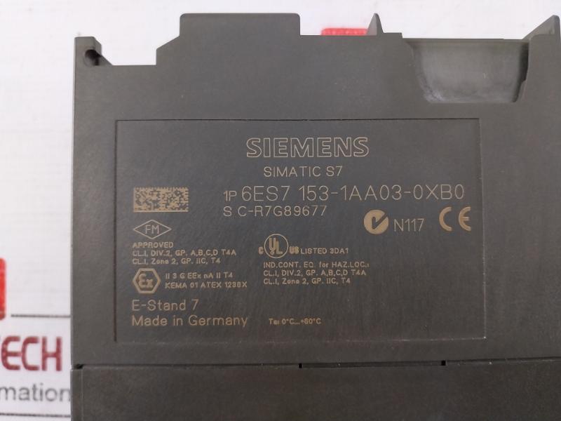 Siemens Simatic S7 6Es7 153-1Aa03-0Xb0 Profibus-dp Interface Module Dc24V
