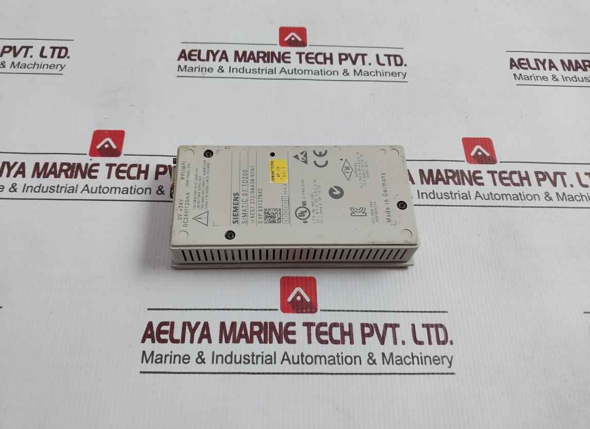 Siemens Simatic S7 6Es7 272-0Aa30-0Ya1 Text Display Panel Td 200 (Not Working)