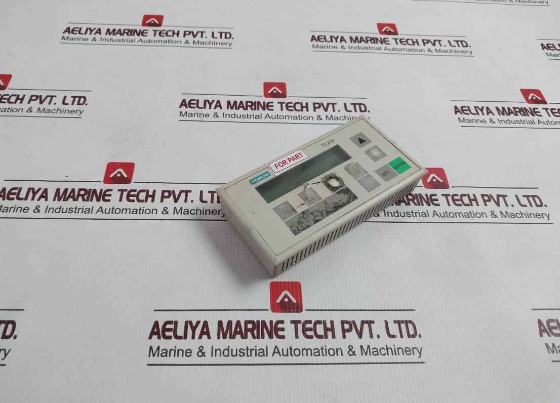 Siemens Simatic S7 6Es7 272-0Aa30-0Ya1 Text Display Panel Td 200 (Not Working)