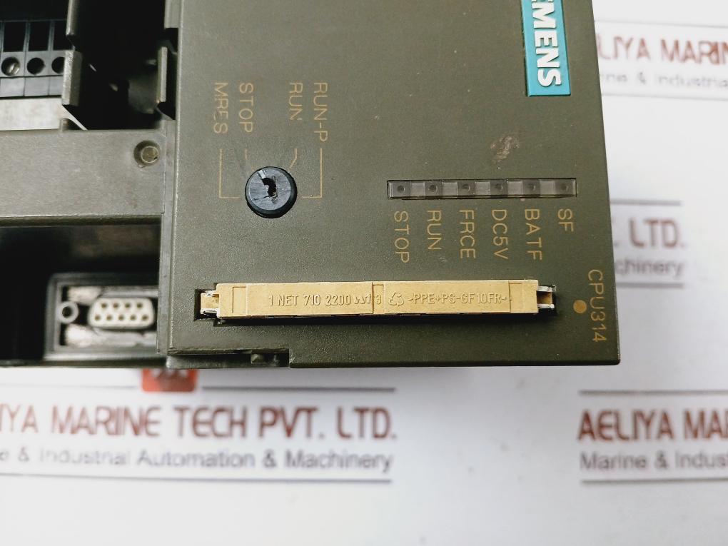 Siemens Simatic S7 6Es7 314-1Ae04-0Ab0 Cpu With Integrated Power Supply