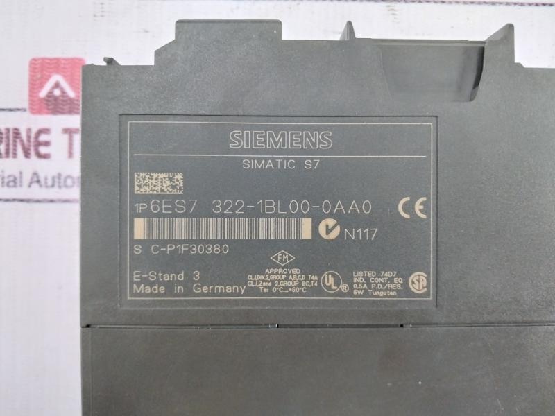 Siemens Simatic S7 6Es7 322-1Bl00-0Aa0 Digital Output Module Series