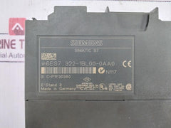 Siemens Simatic S7 6Es7 322-1Bl00-0Aa0 Digital Output Module Series