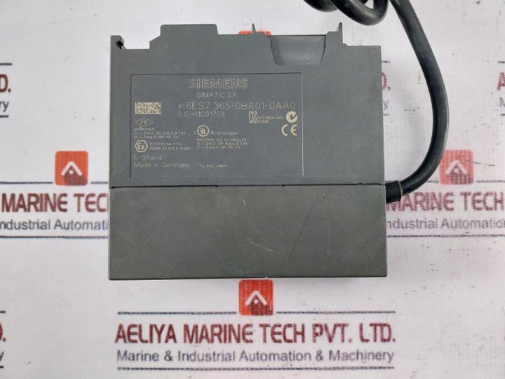 Siemens Simatic S7 6Es7 365-0Ba01-0Aa0 Series Interface Module S C-h1C01759