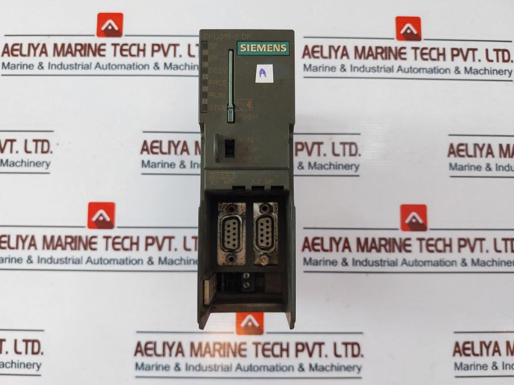 Siemens Simatic S7 6Es7390-1Bc00-0Aa0 Din Rail With 6Es7315-2Ag10-0Ab0 Module