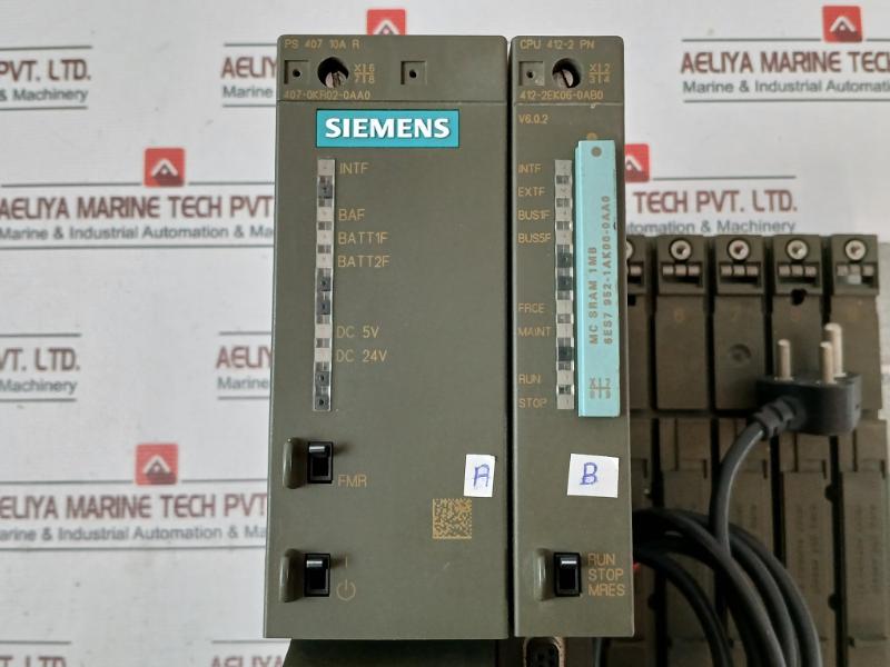 Siemens Simatic S7-400 6Es7 407-0Kr02-0Aa0 Power Supply Module V6.0.2 5-15Vdc