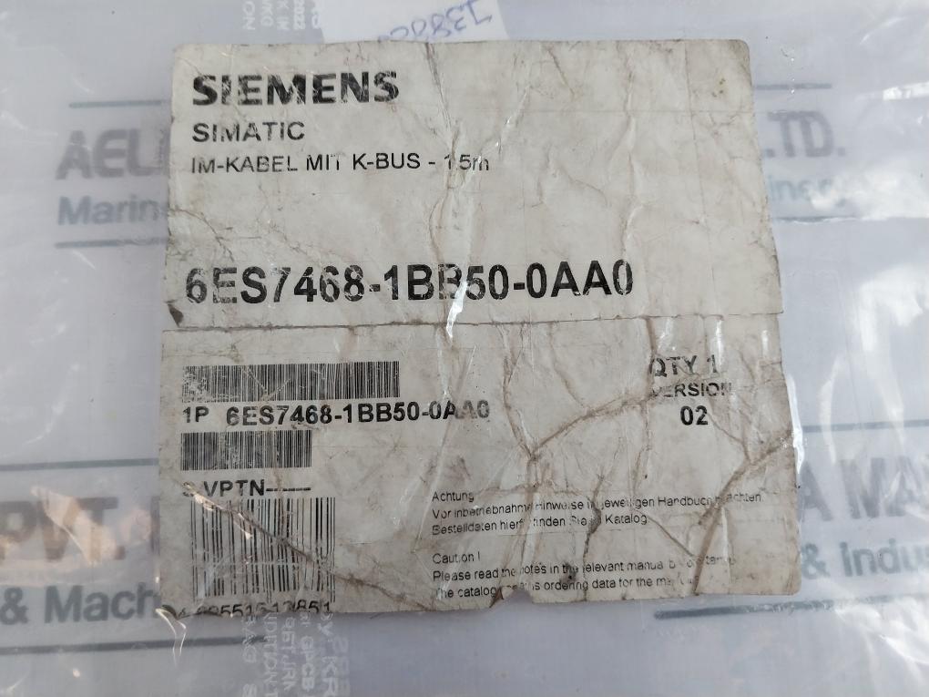 Siemens Simatic S7 6Es7468-1Bb50-0Aa0 Im-cable With K-bus 1.5M Version: 02