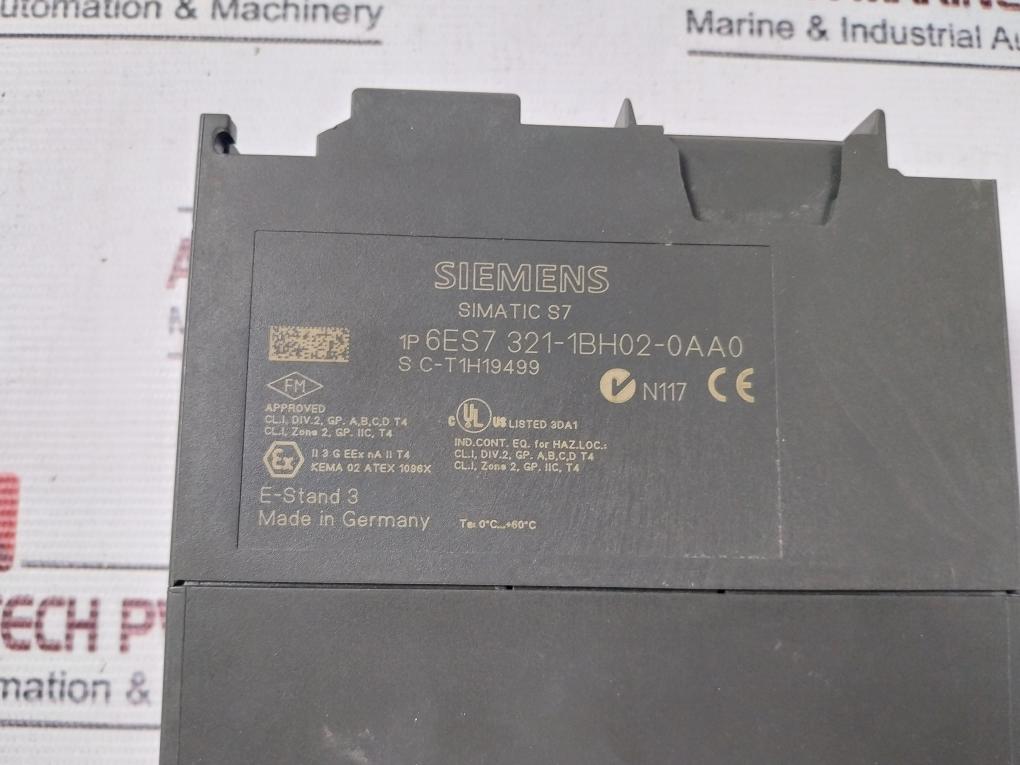 Siemens Simatic S7 6Se7 321-1Bh02-0Aa0 Sm321 Digital Input Module