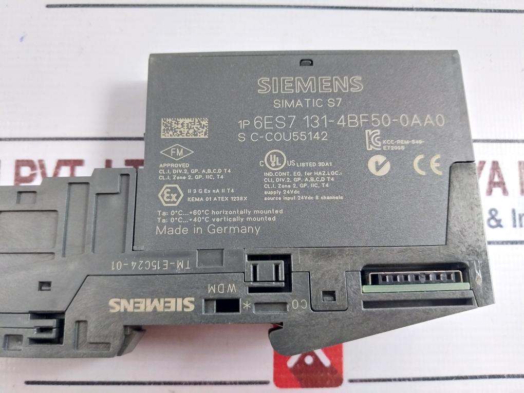 Siemens Simatic S7 6es7 131-4bf50-0aa0 Digital Electronic Module 8 Di Src Dc24v