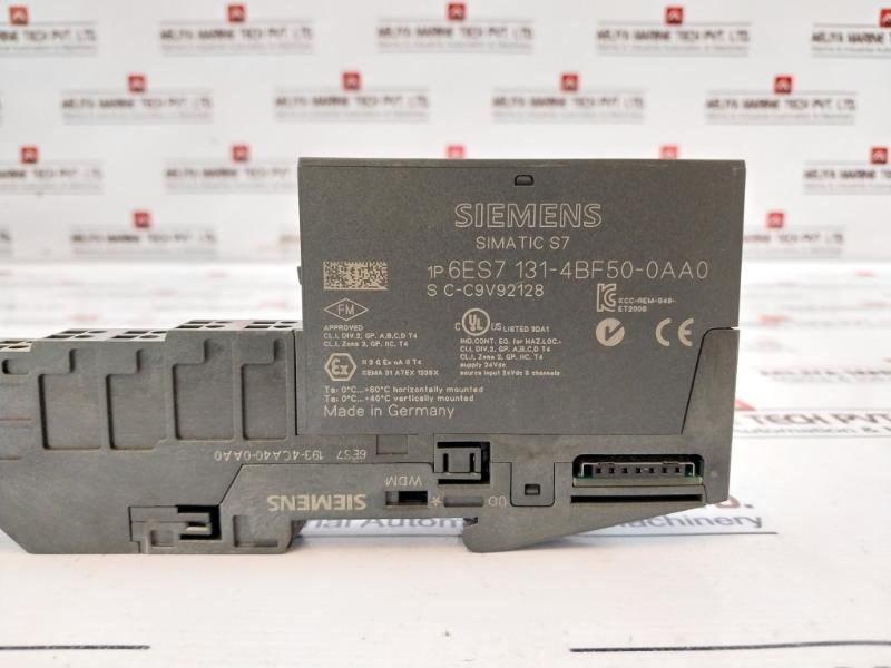 Siemens Simatic S7 6es7 131-4bf50-0aa0 Electronic Module 8 Di Src Dc24v