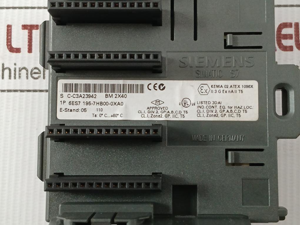Siemens Simatic S7 Bus Module 6Es7 195-7Hb00-0Xa0