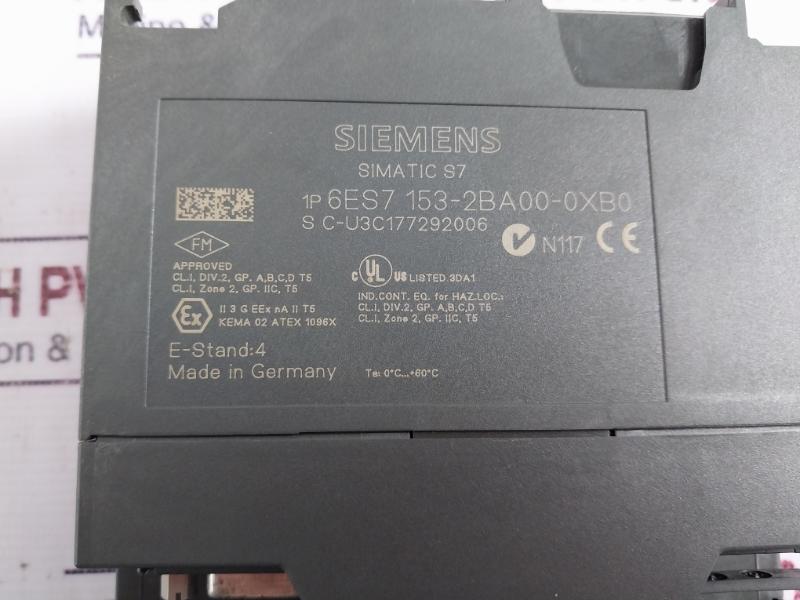 Siemens Simatic S7 Et 200M Im 153-2 6Es7 153-2Ba00-0Xb0