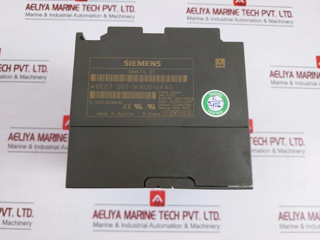 Siemens Simatic S7 Power Supply 10A 6Es7 307-1Ka00-0Aa0