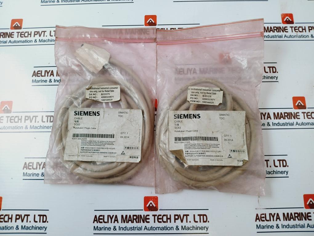 Siemens Simatic Tdc 6Dd1684-0Gd0 Sc63 Plugin Round Cable