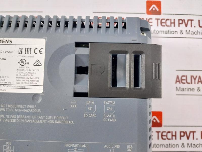 Siemens Tp700 Comfort Simatic Touch Hmi 6Av2 124-0Gc01-0Ax0