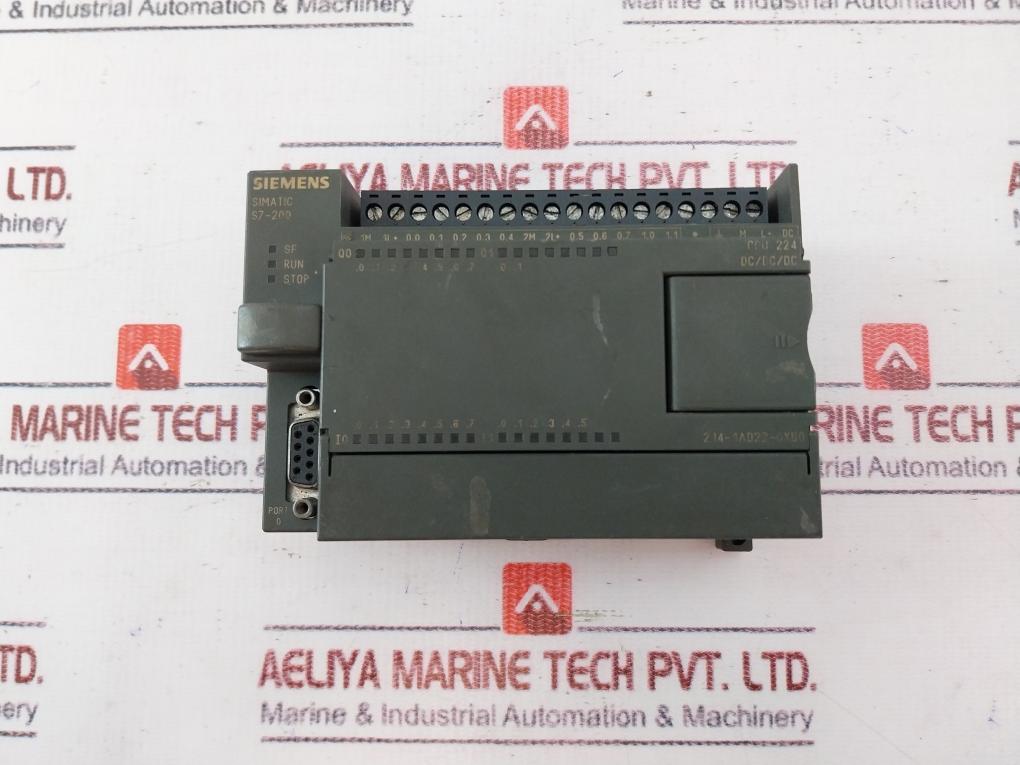 Siemens Simatic 6es7 214-1ad22-0xb0 Compact Unit S7-200 Dc Power Supply 0.75a