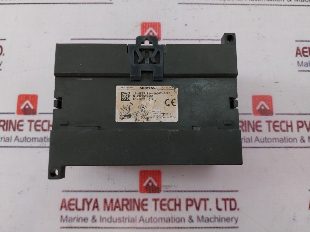 Siemens Simatic 6es7 214-1ad22-0xb0 Compact Unit S7-200 Dc Power Supply 0.75a