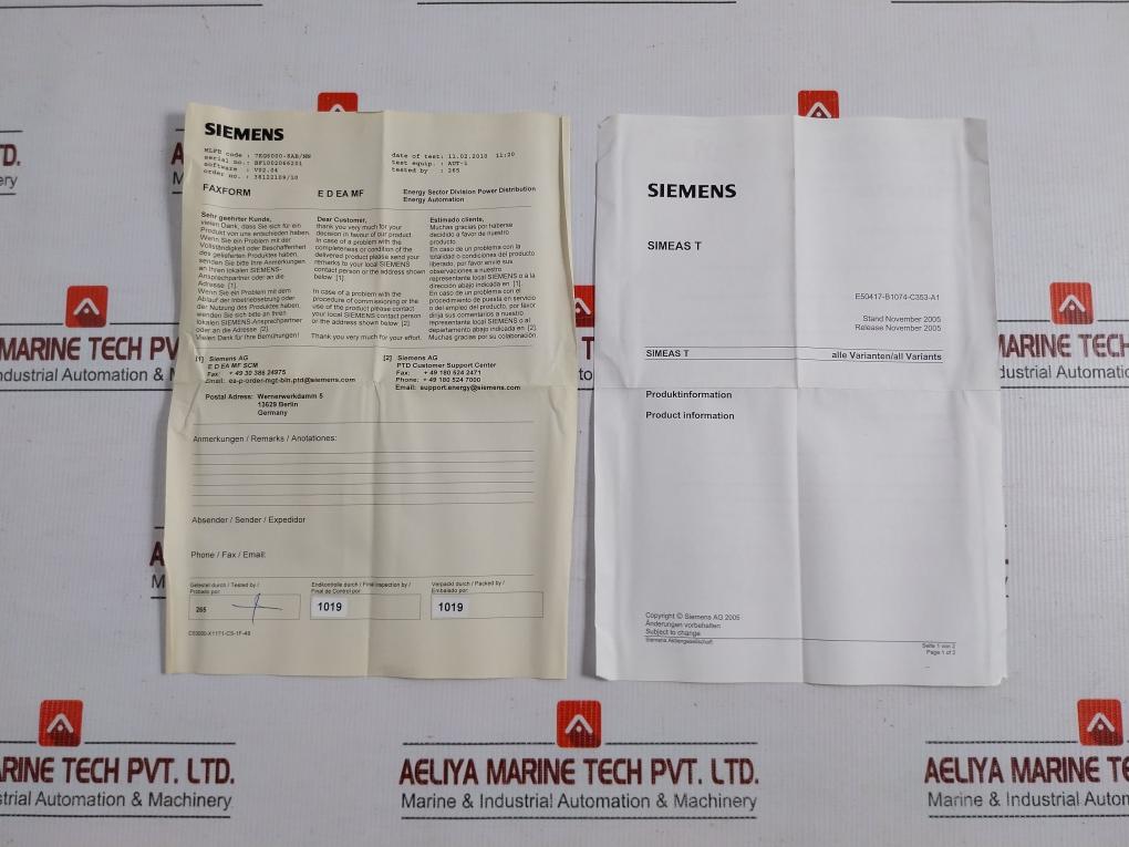 Siemens Simeas T Universal Transducer 100-230V 50/60Hz 7Kg6000-8Ab/Nn