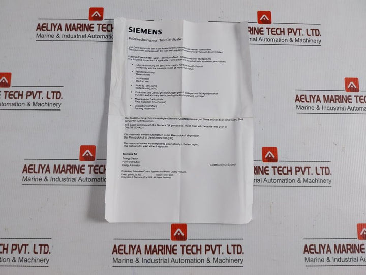 Siemens Simeas T Universal Transducer 100-230V 50/60Hz 7Kg6000-8Ab/Nn