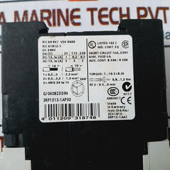 Siemens Simirel 3Rp1513-1Ap30 Time Relay 5-100 S