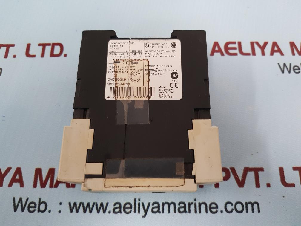 Siemens Simirel 3Rp1525-1Ap30 On-delay Timer Relay 200- 240 Vac