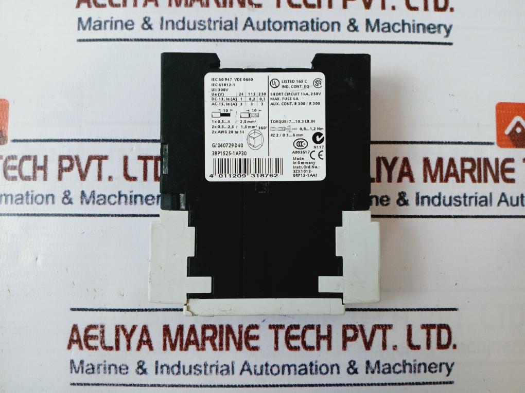 Siemens Simirel 3Rp1525-1Ap30 Time Delay Relay 5-100%