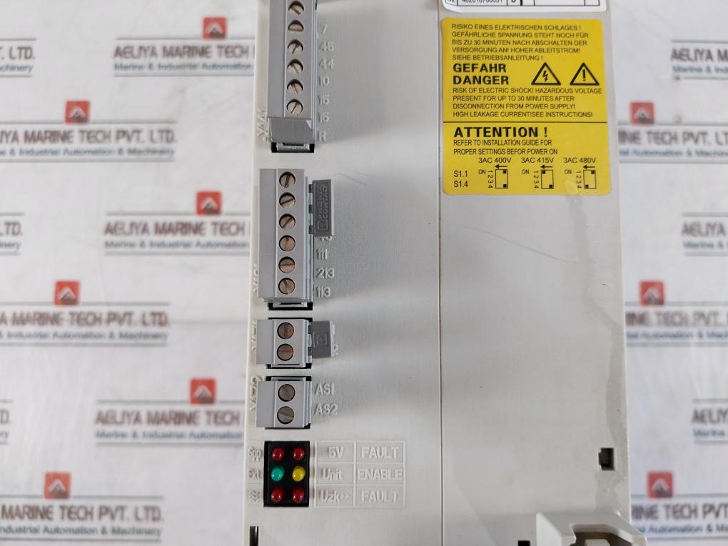 Siemens Simodrive 611 6Sn1145-1Aa01-0Aa2 Power Supply Module 10/25Kw