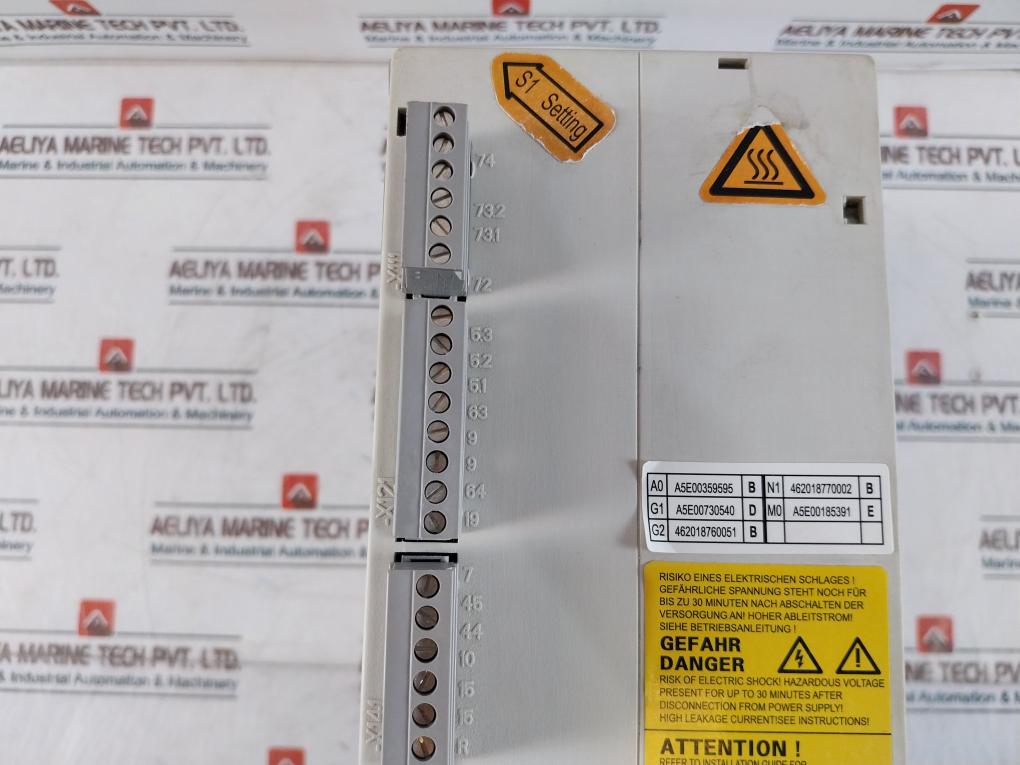 Siemens Simodrive 611 6Sn1145-1Aa01-0Aa2 Power Supply Module 10/25Kw