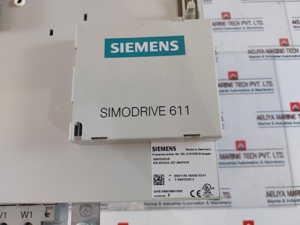 Siemens Simodrive 611 6Sn1145-1Ba02-0Ca1 Infeed/Regenerative Feedback Module