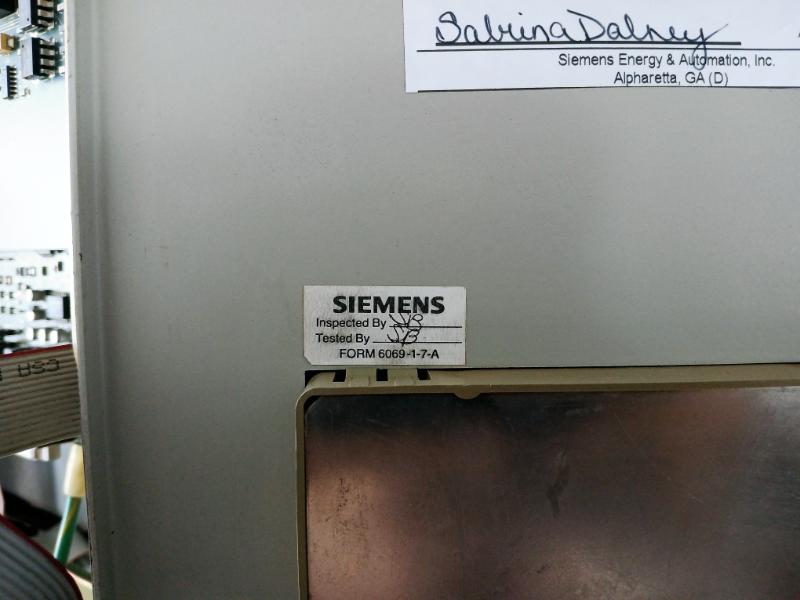 Siemens Simoreg A1-116-180-501 Microprocessor D.C. Drive