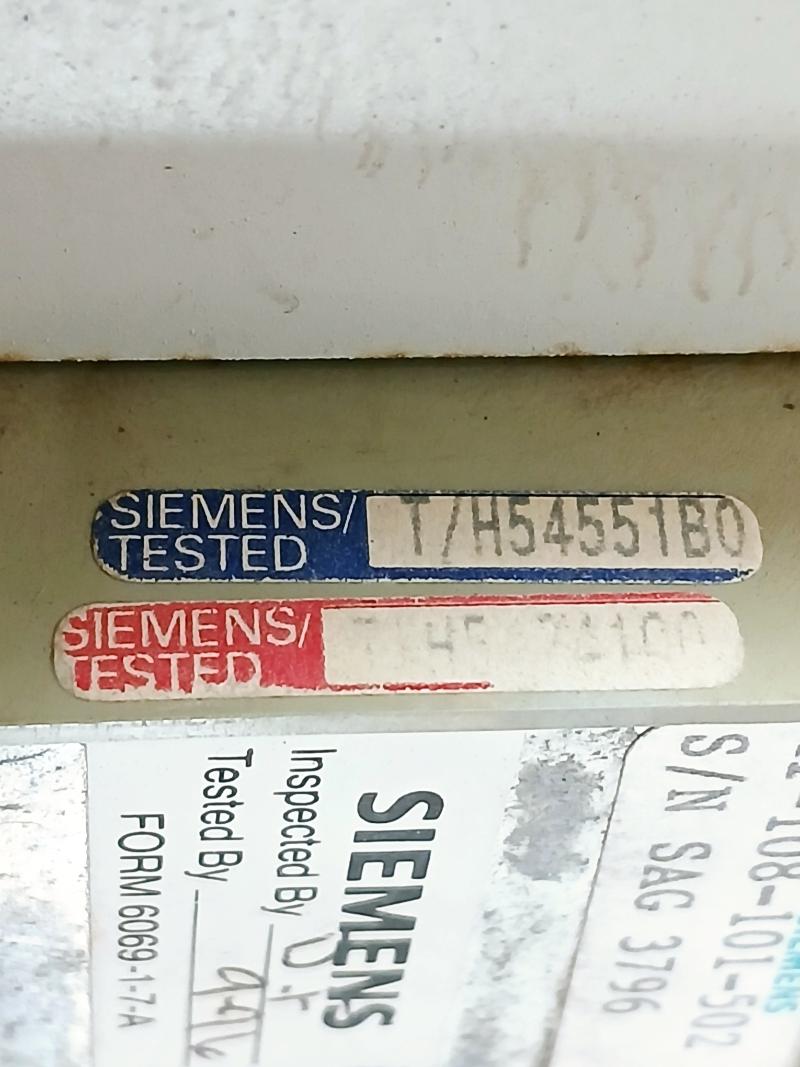 Siemens Simoreg Microprocessor D.C. Drive A1-116-180-501