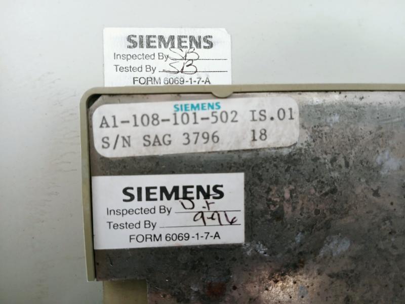 Siemens Simoreg Microprocessor D.C. Drive A1-116-180-501