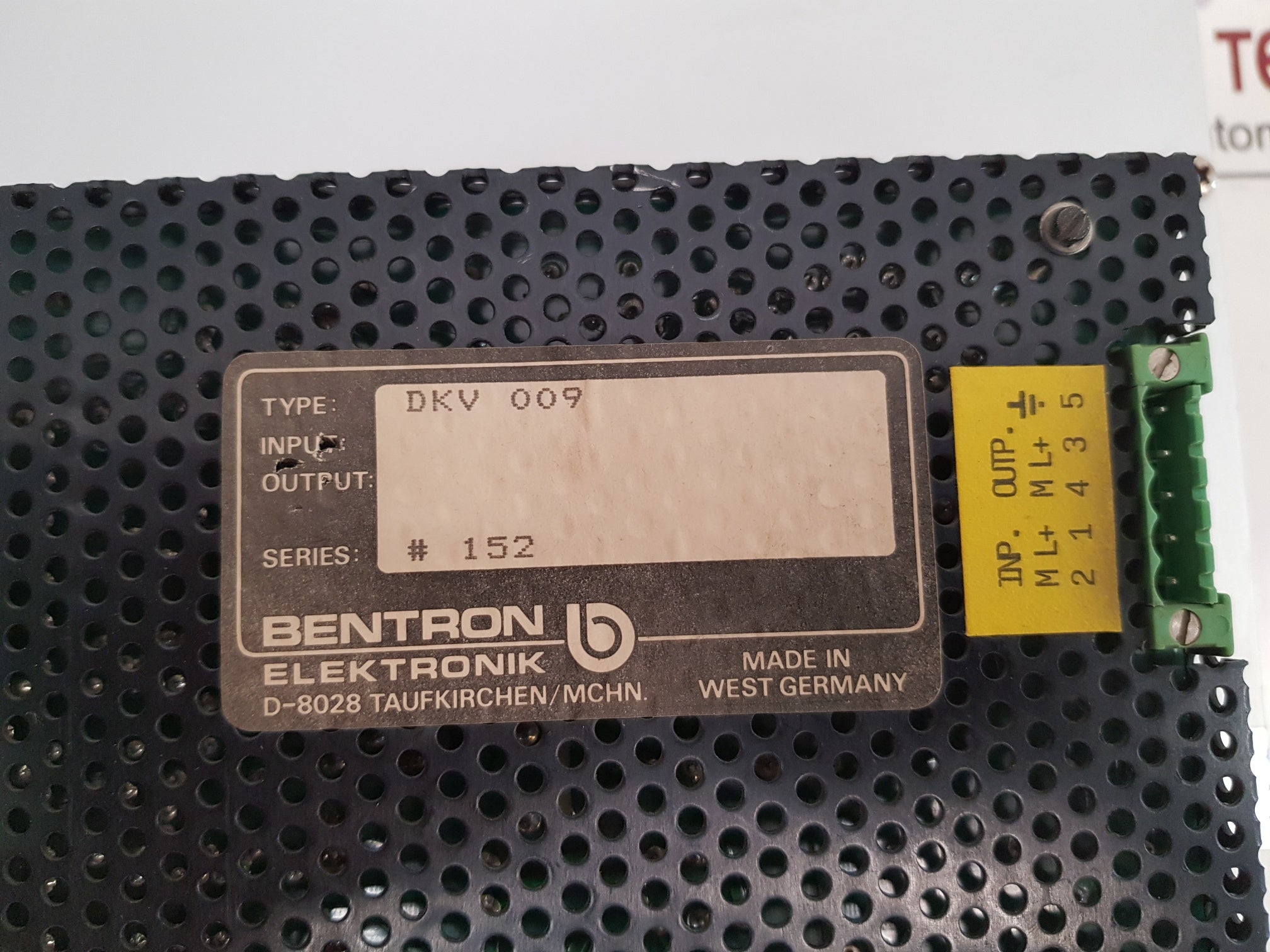 SIEMENS DKV 009 Control Unit 24VDC 6FS3083 Simos IMA 32C-B