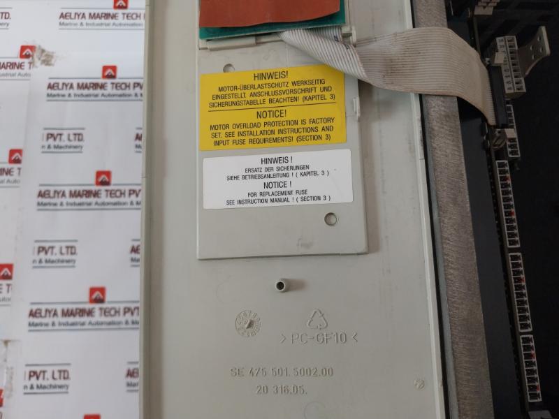 Siemens Simovert Vc 6Se7021-1Ub61-z Dc Inverter 3Ac 0-500â€¦600V 0-600Hz