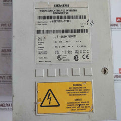 Siemens Simovert Vc 6Se7021-3Tb61 Dc Inverter 94V-0 (Not Working)