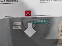 Siemens Simovert Vc 6Se7031-0Te60-z Dc Inverter G91+L30+ Dc 510-650 V 110.0A