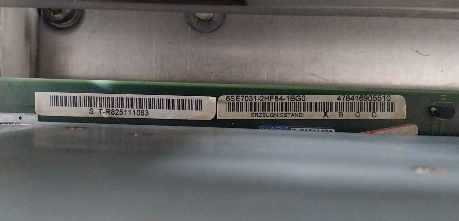 Siemens Simovert Vc 6Se7031-0Te60-z Dc Inverter G91+L30+ Dc 510-650 V 110.0A