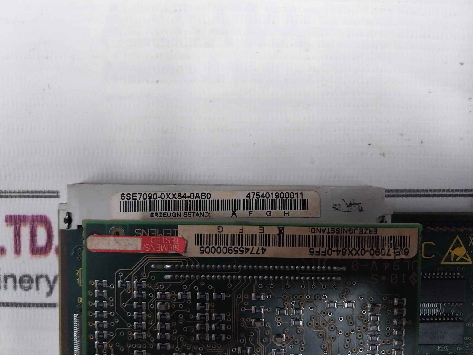 Siemens Simovert Vc 6Se7031-8Tf60-z Dc Inverter Drive G91+L30+ Dc 510-650V 221.0A