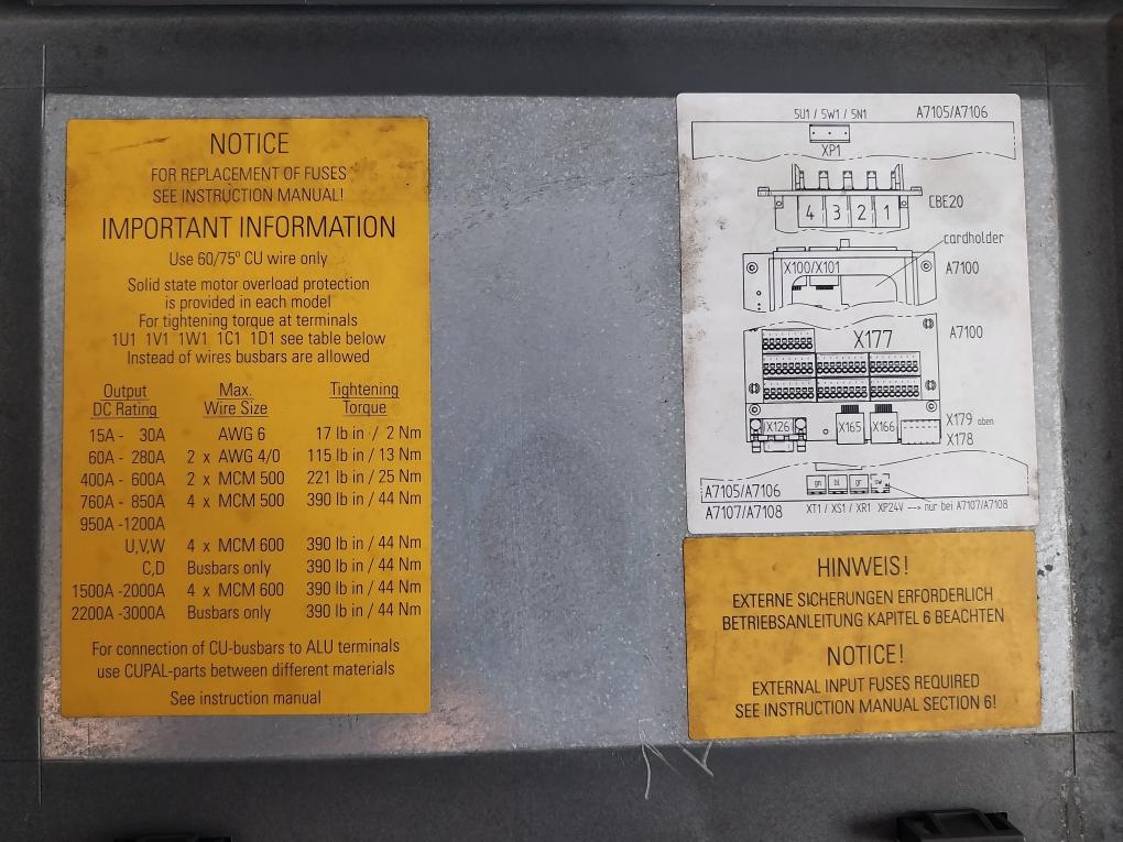 Siemens Sinamics DCM DC-Converter 1P 6RA8018-6DV62-0AA0-Z, 50/60Hz