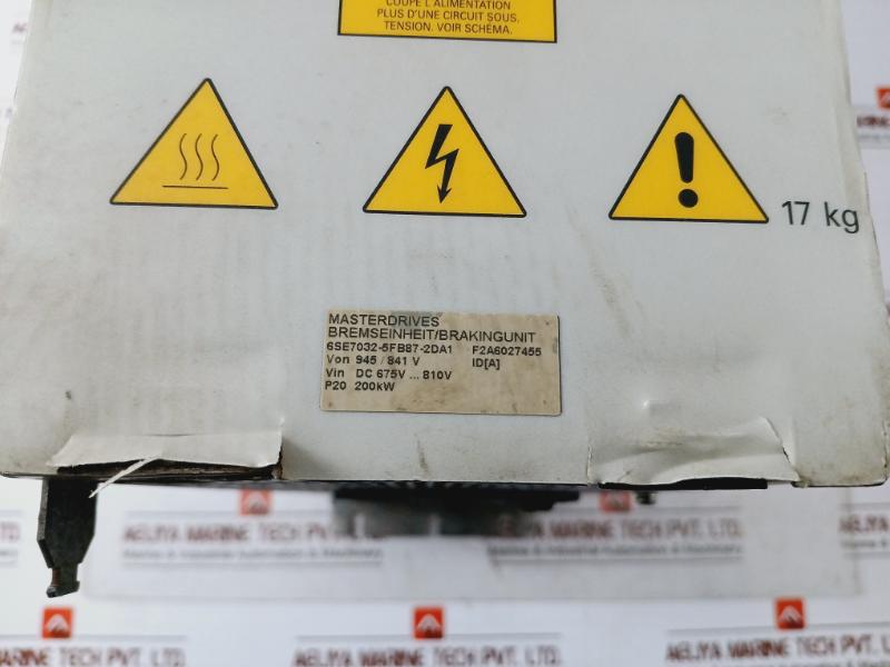 Siemens Sinamics/ Simovert 6Se7032-5Fb87-2Da1 Masterdrives Braking Module