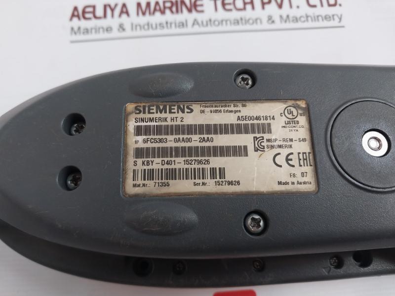 Siemens Sinumerik Ht2 1P 6Fc5303-0Aa00-2Aa0 Mobile Handheld Terminal A5E00461814