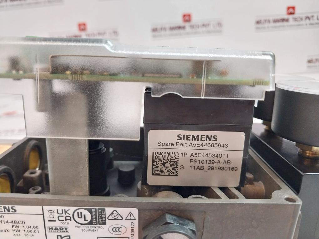 Siemens Sipart Ps100 6Dr7101-1An14-4Bc0 Electropneumatic Positioner Rev:01 Ip66