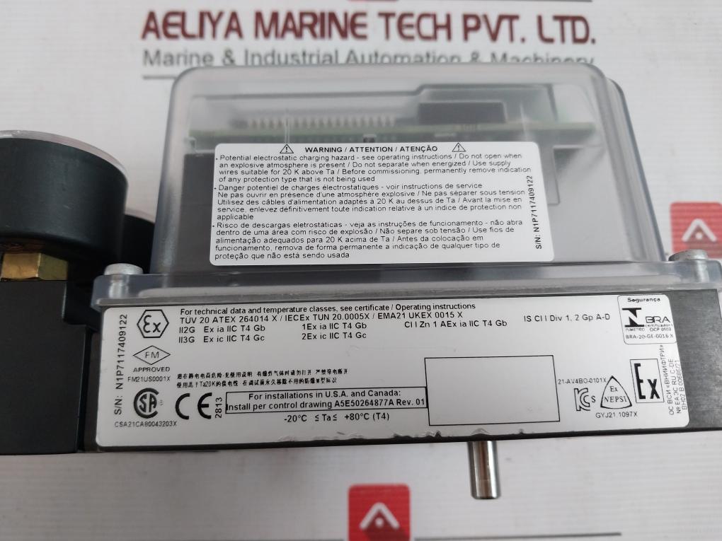 Siemens Sipart Ps100 6Dr7101-1An14-4Bc0 Electropneumatic Positioner Rev:01 Ip66