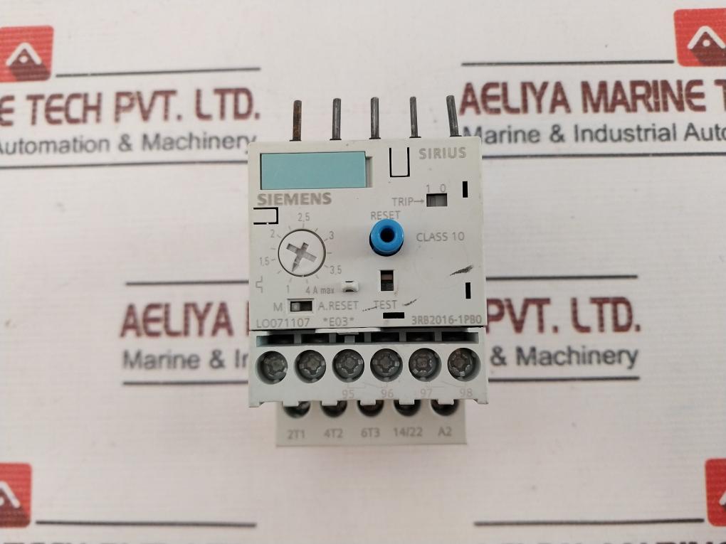 Siemens Sirius 3Rb2016-1Pb0 Overload Relay 690V 50/60Hz