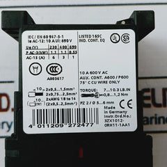 Siemens Sirius 3Rh1131-1Ap00 Control Relay Ac 230V 50/60Hz