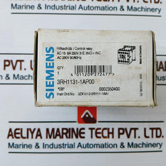 Siemens Sirius 3Rh1131-1Ap00 Control Relay Ac 230V 50/60Hz