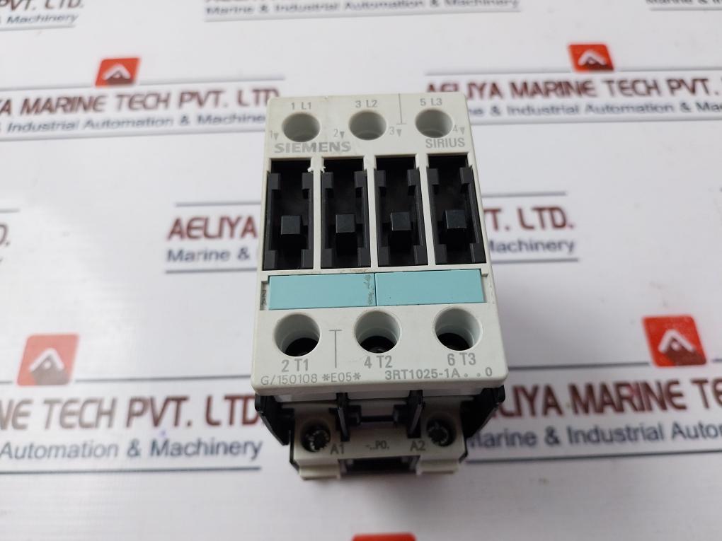 Siemens Sirius 3Rt1025-1Ap00 Power Contactor 35A 600V Ac