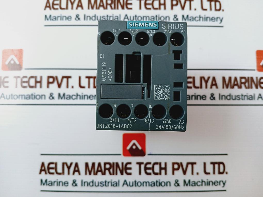 Siemens Sirius 3Rt2016-1Ab02 Power Contactor 3 Pole 20A 240V 50/60Hz